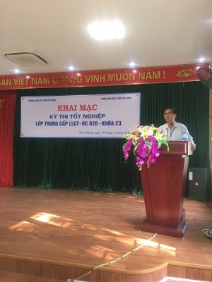 Tổ chức Kỳ thi tốt nghiệp lớp Trung cấp Lý luận Chính trị - Hành chính B26- khoá 23